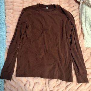 Uniqlo Maroon Long-sleeved Top
